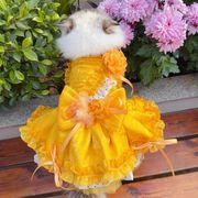 犬服  猫犬兼用 ペット用品  ネコ雑貨 可愛い ドレス   洋服 ペット服ワンピース