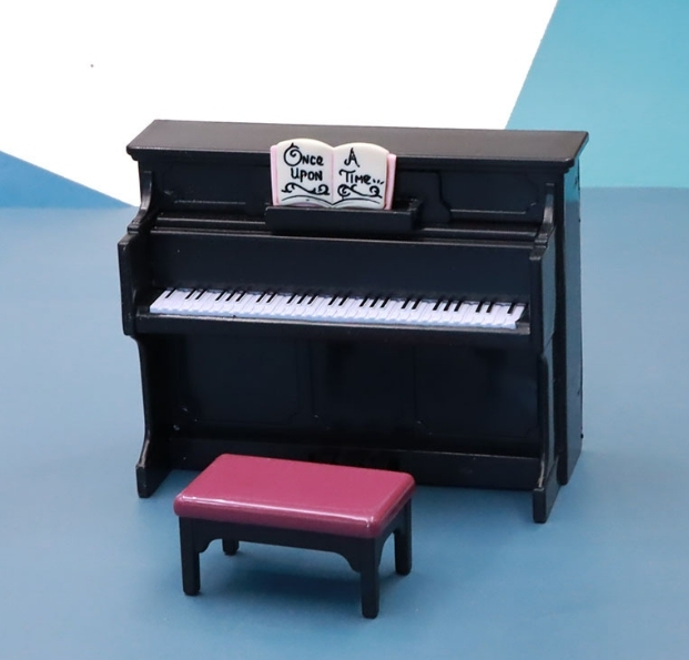 新品 ドールハウス用 ミニチュア  模型   置物    デコパーツ    モデル  ピアノ   楽器