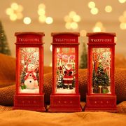クリスマス   LED 置物 飾り   撮影道具   電話ボックス  クリスマスツリー 装飾品 小物 インテリア3色