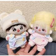 帽子+サロペット    ぬいぐるみ用服   おもちゃ人形着せ替えミニチュア  ミニドール   お人形の服  10cm用