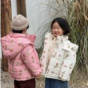 秋冬新作   韓国風子供服    トップス  裹起毛  コート  暖かい服  男女兼用  可愛い  2色