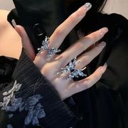 蝶  韓国風  アクセサリー リング  指輪   レディース  開口指輪  ファッション小物
