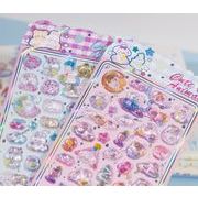 DIY手芸 3Dステッカー 包装貼紙 ぷっくりシール文房具手帳粘着シール立体ステッカー