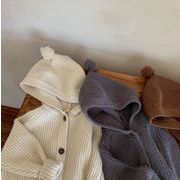 春秋新作 韓国風子供服  キッズ  男女兼用   セーター  ニット   コート  カーディガン  4色