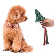 ペット用品  おもちゃ 発声 クリスマス 噛む練習 クリスマスツリー 嗅覚訓練 玩具 超可愛い 6色