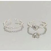 ハート型  極細  韓国風  アクセサリー  リング   指輪   雑貨  レディース  開口指輪   ファッション小物