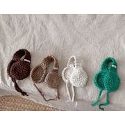 人気新作 韓国風 キッズ用 子供用品  超可愛い 髪飾り ニット 耳あて 保温  5色