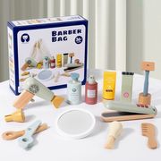 木製    理髪師  知育玩具 ベビー用品  赤ちゃん  子供用品 おもちゃ ベビー用玩具  遊び用  お祝い