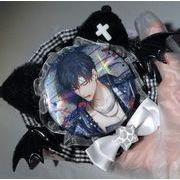 人気推し活自作 DIYバッジ グッズ痛バッグ アクセパーツ 缶バッジ グッズケース バッグチャーム4色