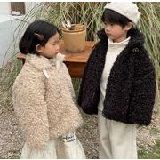 冬新作   韓国風子供服  トップス  長袖  コート  もふもふ  暖かい服    男女兼用  2色