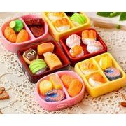 食べ物 弁当箱 ミニチュア  アクセサリー   DIY 手芸diy用デコレーション    デコパーツ dollhouse