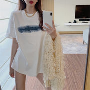 夏　トップス　Tシャツ　半袖　韓国ファッション　レディース 　薄手　ゆったり　通気