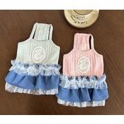 ペット服 犬服 超可愛い  小型犬服   ワンピースペット用品 猫服 ネコ雑貨 2色