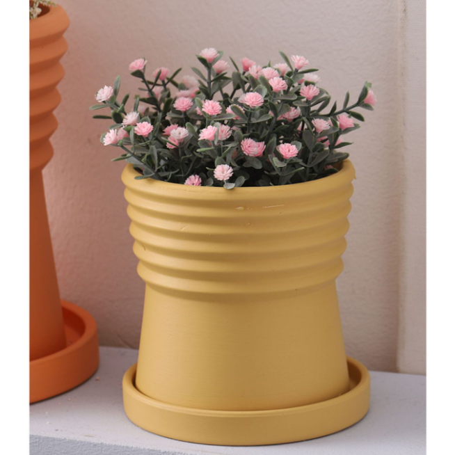 楽天市場】【vase397】受け皿付き 植木鉢 ポット プランター
