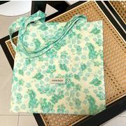 レディース トートバッグ ショッピング袋 大容量 花