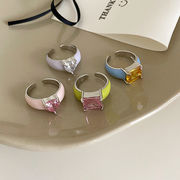 指輪　リング　アクセサリー　レディース　韓国ファッション　バイカラー　デザイン