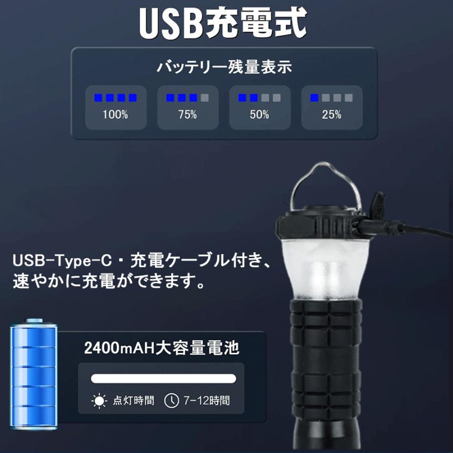 LEDキャンプランタン 多機能ミニランタン 懐中電灯 キャンピング