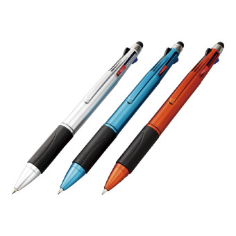 （低額ノベルティグッズ）タッチペン付4色ボールペン SC-1606