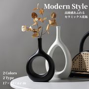 北欧スタイルモダンセラミック花瓶 モデルルーム装飾 インテリア