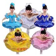 8色子供バレエダンスドレスTutuスカートキッズスパンコールバレエワンピ舞台ダンス衣装