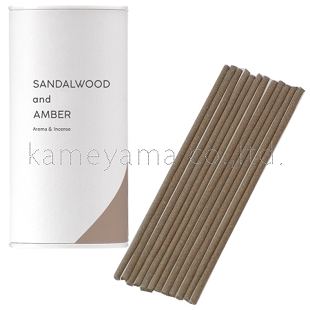 kameyama candle 香る線香（日本製）　「　サンダルウッド＆アンバー　」 6個セット 雑貨 その他