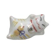 陶器 食器 猫箸置き 10.ぶっとび猫瓢箪