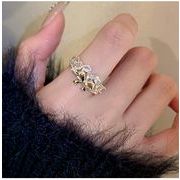 リボンリング　指輪　アクセサリー　韓国
