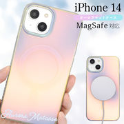 アイフォン スマホケース iphoneケース iPhone 14用MagSafe対応 オーロラマットケース