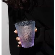 新色が安い ウォーターカップ オーロラグラデーション ガラスカップ カラーグラス ユニークなデザイン