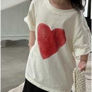 韓国風子供服 キッズ服   Tシャツ 人気新品 半袖 トップス   2色