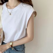 夏新作 韓国風  レディース  Tシャツ   トップス  ベスト   チョッキ  ファッション  6色