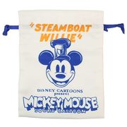 ミッキーマウス トラベル巾着 D100 蒸気船ウィリー