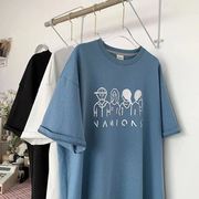 夏　トップス　Tシャツ　半袖　韓国ファッション　レディース 　薄手　通気　大きいサイズ