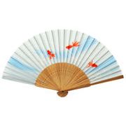 【ご紹介します！夏に大活躍の中国製扇子です！】扇子　流水金魚