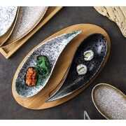 個性的なデザイン 食器セット 軽食 食器 涼菜 寿司船盛り付け 特色 盛り合わせ 異形皿 ギャザリング