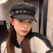 帽子　キャスケット　韓国ファッション　レディース　デザイン　星