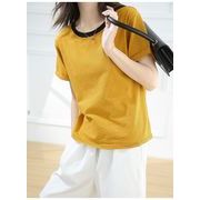 【予約220181】大きいサイズ春夏新作 韓国 レディース ファッション  ストライプ Tシャツ LL-4L