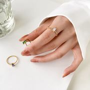 クラシックリング　ミニマル　上品　デイリーコーデ　OL指輪　韓国デザインアクセサリー