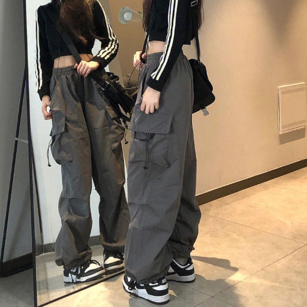 2023新作 トレンド レディース カーゴパンツ イージー ズボン