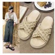 レディーススリッパ，韓国風スリッパ，ファッションオールマッチスリッパ★35-40