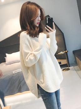 人気商品　ニットセーター女性ルーズレイジーウールセーター/ニットセーター