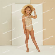 韓国風子供水着 キッズ 女の子 ベビー 子供用 オールインワン　連体水着 uvカット キッズ水着