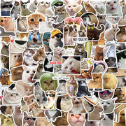 100枚  猫のステッカー  DIY 防水 装飾ステッカー 手帳シール  手帳素材