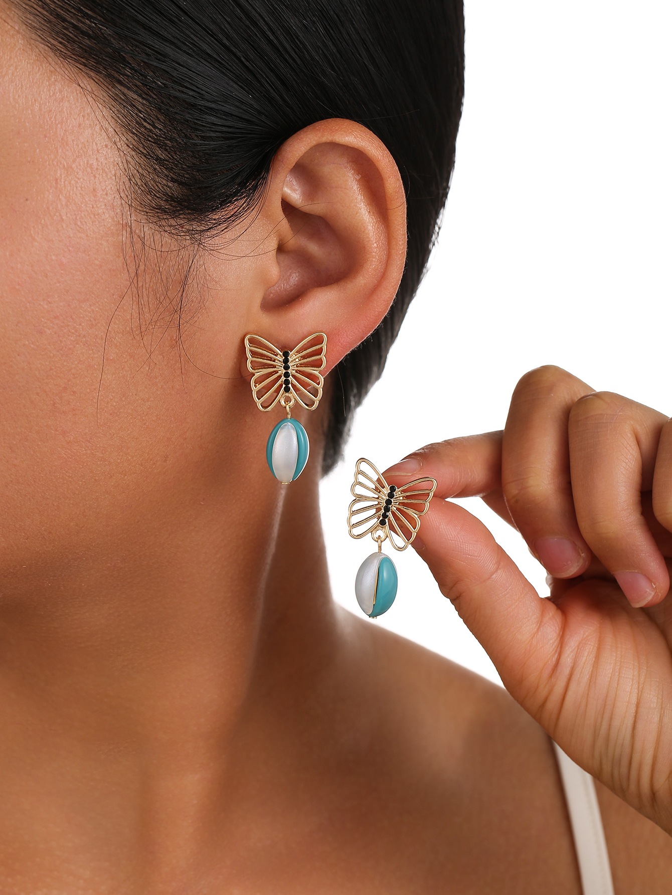 金属アレルギー対応素材　ステンレスピン　ＩＮＳ風　ピアス　シンプルデザイン　耳飾り