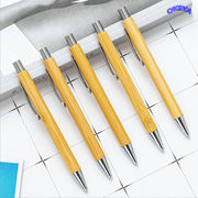 格納式ボールペン 竹 ブラックインク 1mm 持続可能なペン オフィス用品 竹ボールペン 1mm