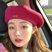 【2023秋新作】韓国風レディース　秋　ファッション　ベレー帽　ハット　オシャレ　きれいめ