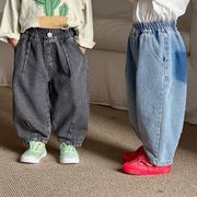 2026 新作 韓国風  子供服   ベビー服  ボトムス デニム ズボン  ジーンズ  ロングパンツ 2色