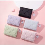 韓国風  ハート型 レディース   財布  ミニ財布    小銭入れ   雑貨  コインケース  可愛い  5色