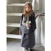 2025 秋新作 韓国風  子供服   ベビー服    トップス  袖なし  ベスト +スカート  2点セット