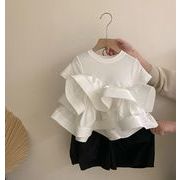 2025 新作 韓国風  子供服  ベビー服     トップス  ホワイト Tシャツ  or ロングパンツ 女の子